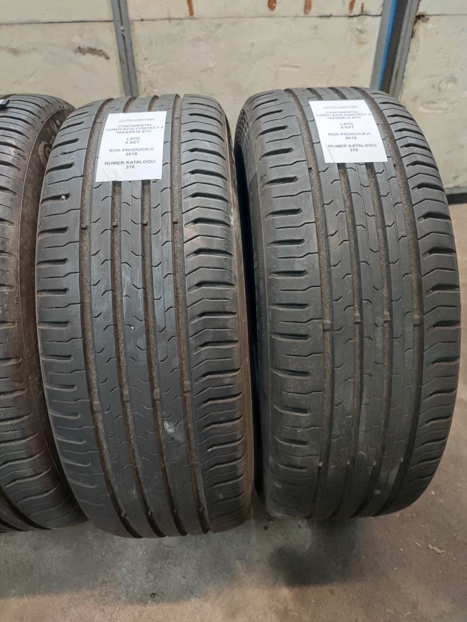 Opony letnie 195/55R16 87H Continental ContiEcoContact 5 2016r