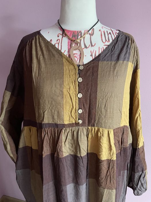 Sukienka maxi brazowy patchwork 42/44/46/48