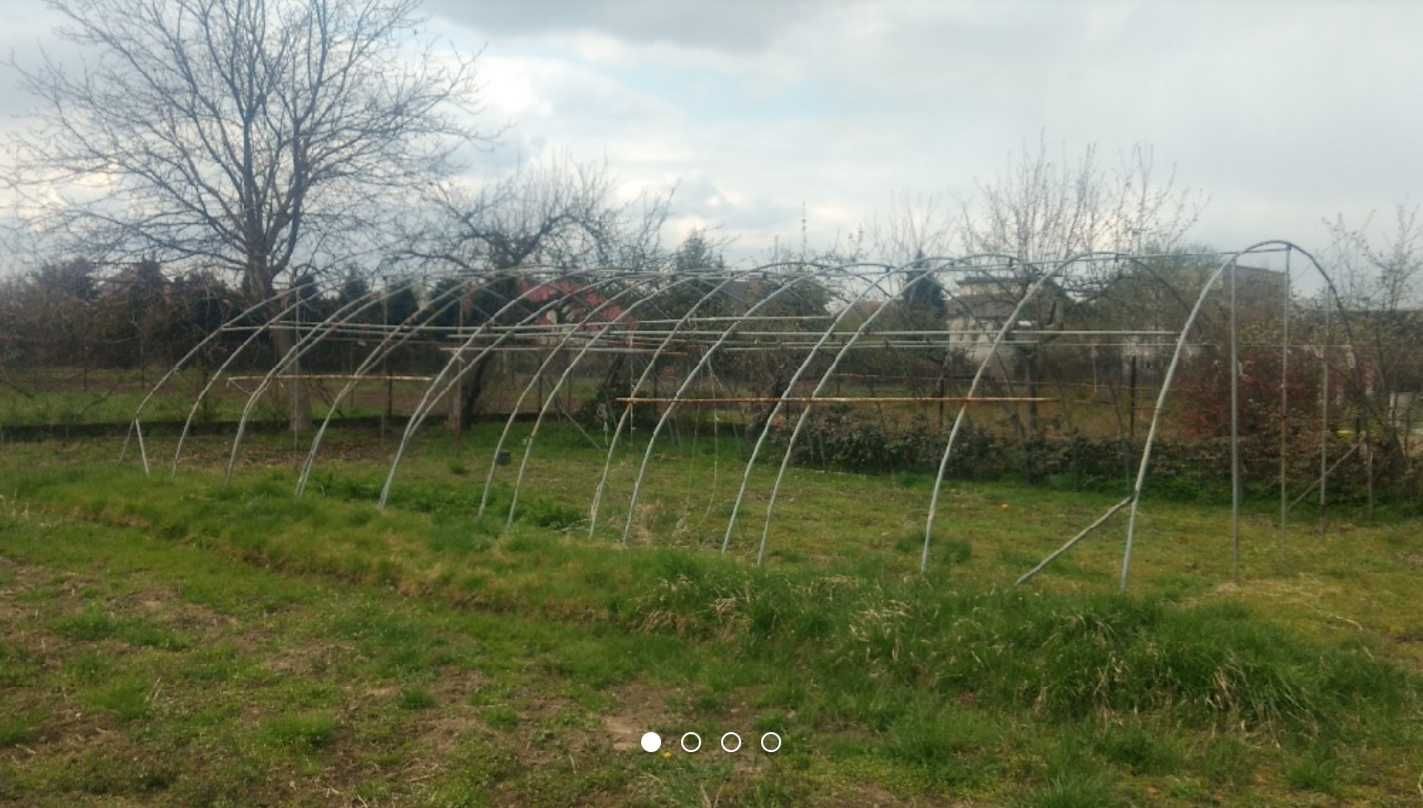 Tunel ogrodowy - wymiary 7 x 2,5 x 11-14m - stal nierdzewna