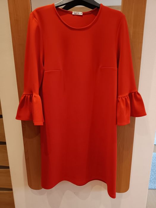 Czerwona sukienka wizytowa Maxim rozmiar 40 jak nowa