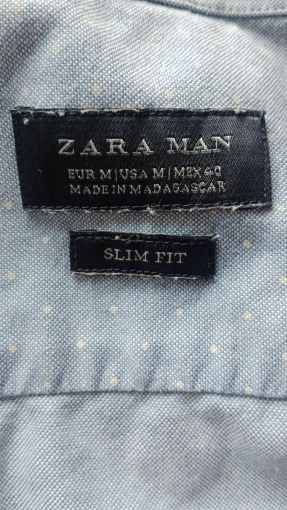 Koszula Zara sportowo-wizytowa M slim, fit