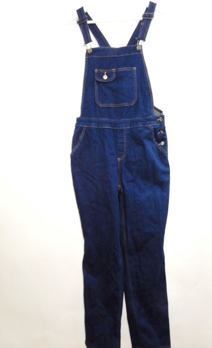 Ogrodniczki jeansowe dżinsowe długie niebieskie dżinsy Denim By TU 44