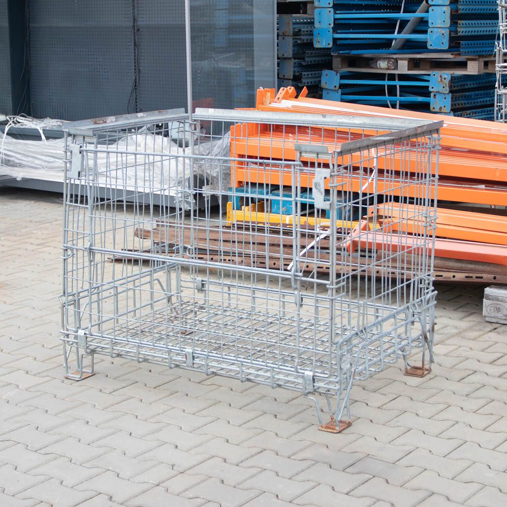 Pojemniki pojemnik siatkowy gitterbox KOSZ METALOWY składany