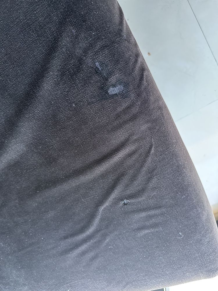 Sofá 3 lugares preto usado