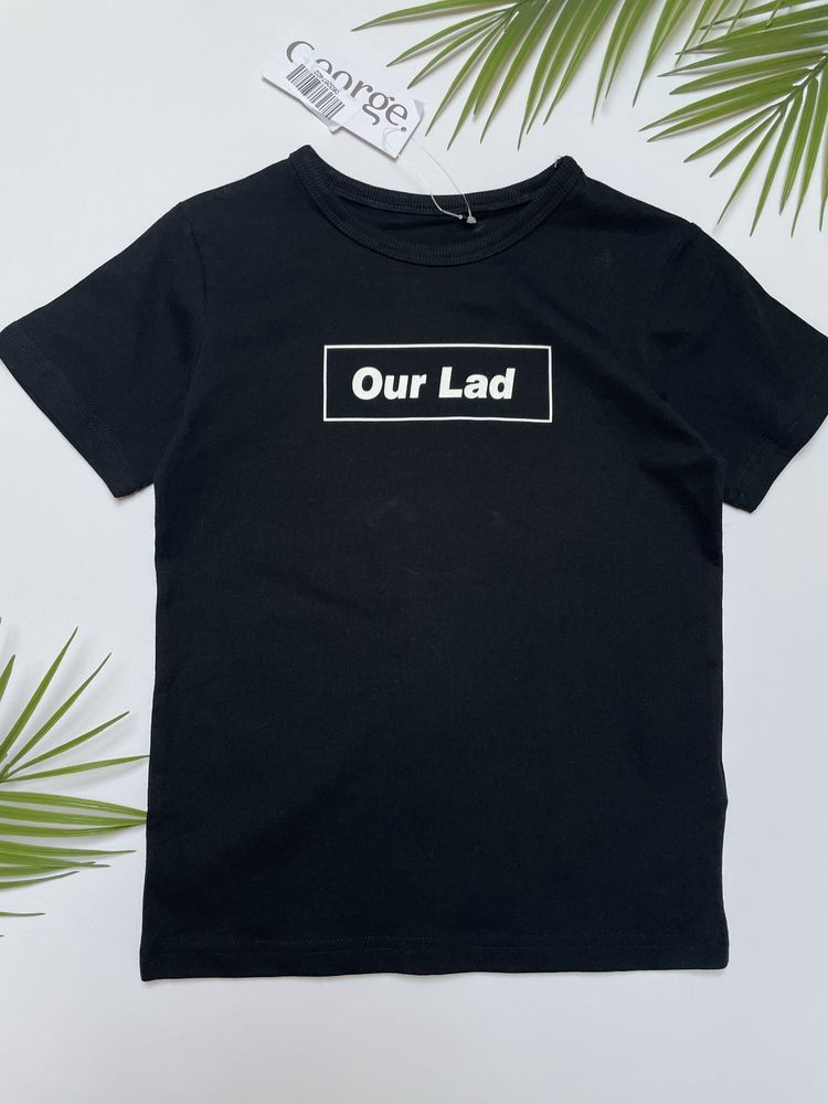 116 122 George bawełniana czarna koszulka tshirt Our Lad