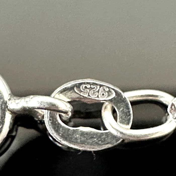 Srebrny naszyjnik z Szafirami i Cyrkoniami - próba srebra 925