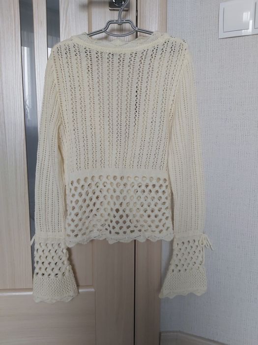 Кофтина xs/s  без гудзиків ажурна