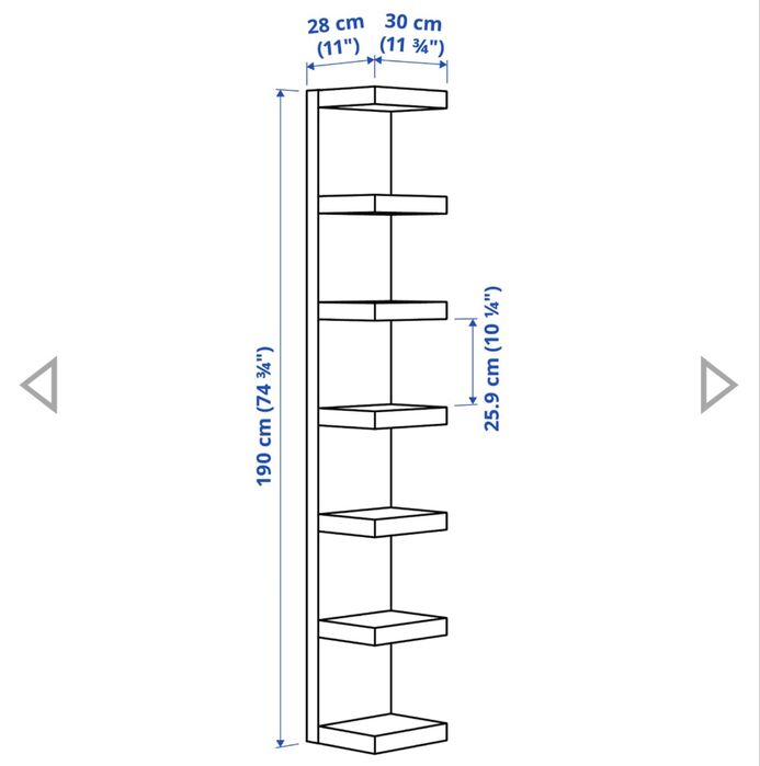 Стелаж полка полиця Lack IKEA ІКЕА