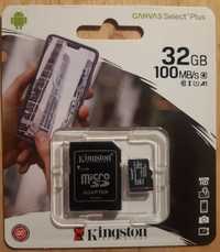 Karta Micro SD 32 GB Kingston Nowa + adapter SD