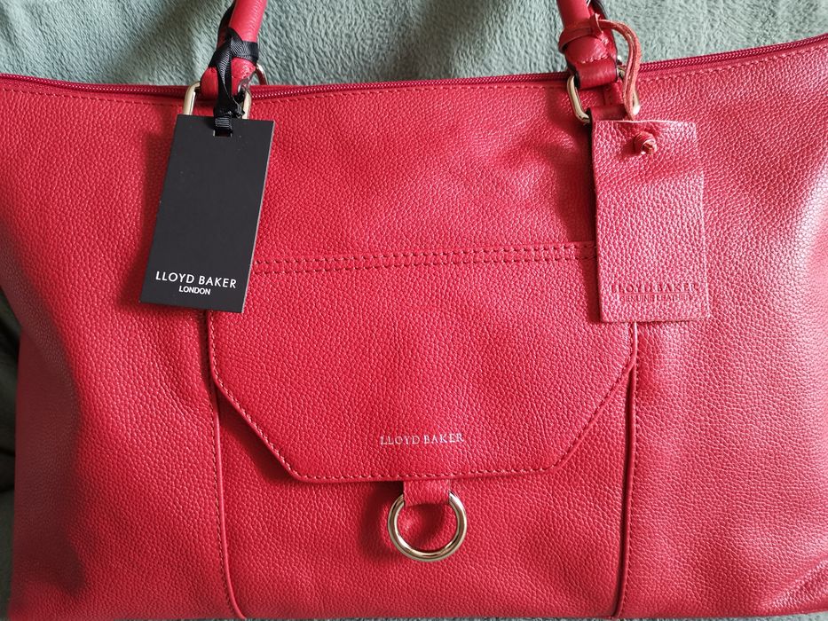 Красная кожаная сумка Lloyd Baker, Великобритания