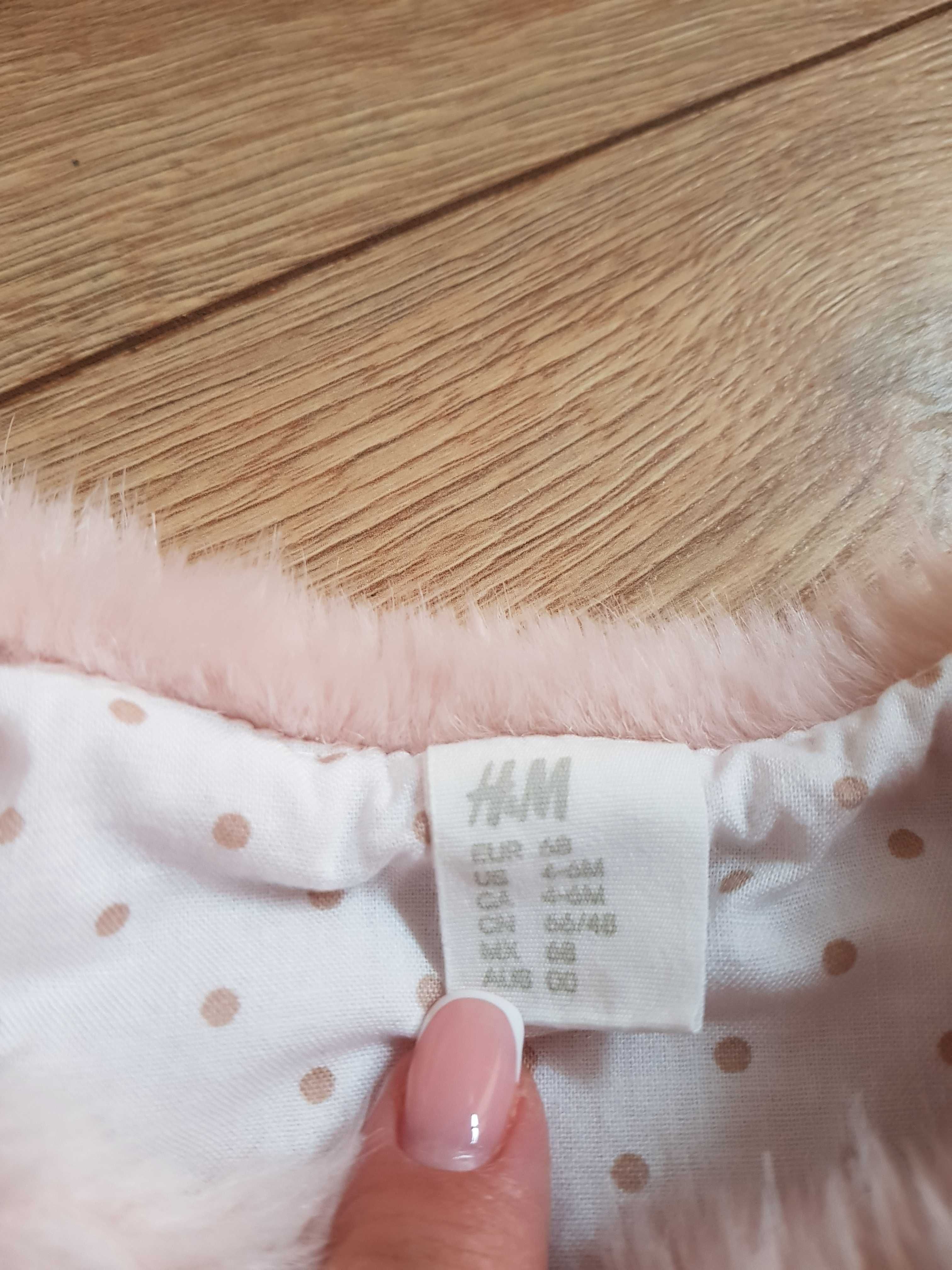 Kamizelka, futerko H&M rozm.68