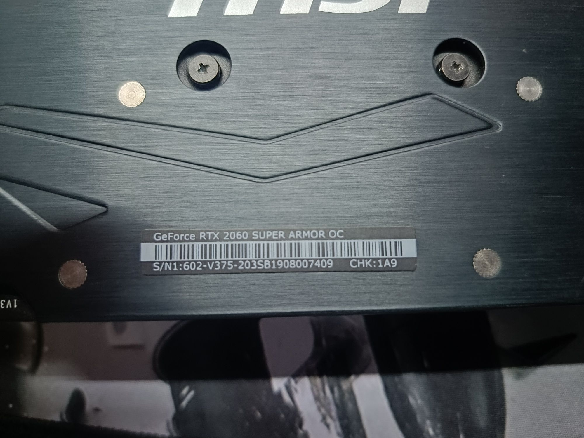Видеокарта Geforce RTX 2060super Msi Armor OC 8gb