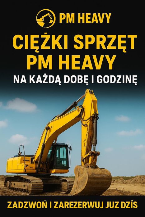 Wynajem maszyn budowlanych – koparki, ładowarki, wozidła,walce,