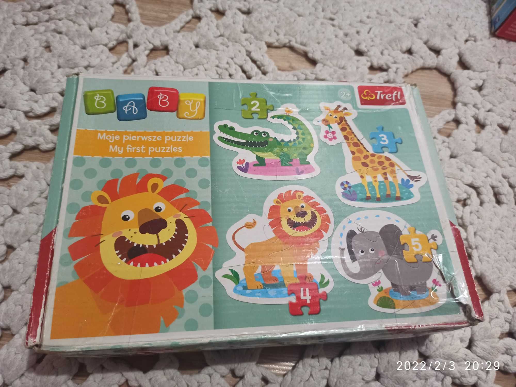 Puzzle trefl 2 3 4 5 elementów 2x zwierzęta peppa 2+