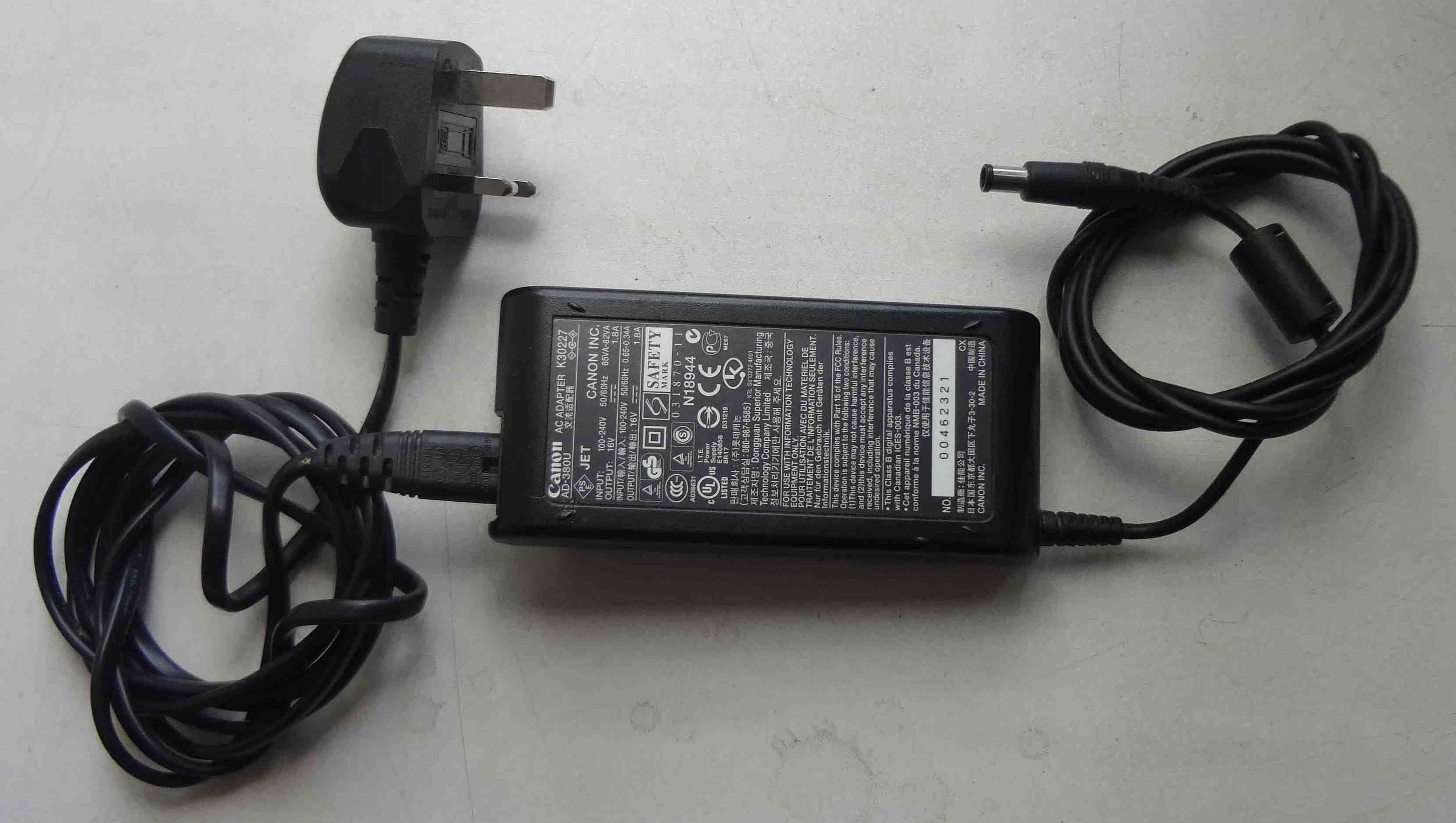 Преобразователь напряжения блок питания Canon K30227 16V 1.8A AD-380U