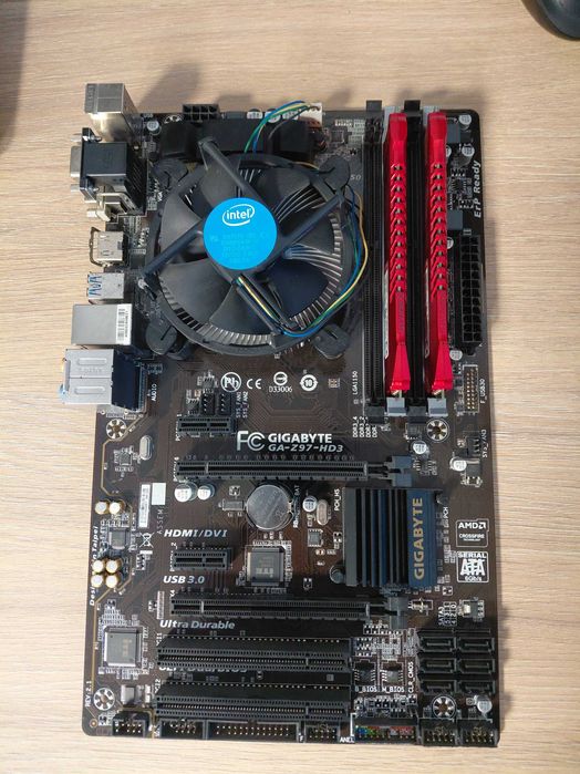 i5-4460,GA-Z97-HD3, HyperX 2x4GB 1600MHz DDR3 CL9 licencja Windows