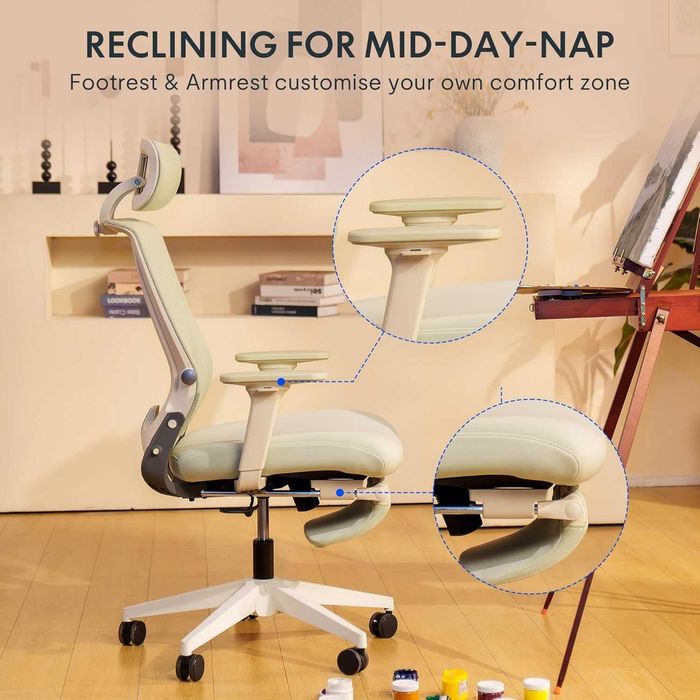 Nowe krzesło ergonomiczne / fotel biurowy / FlexiSpot BS5 !K425!