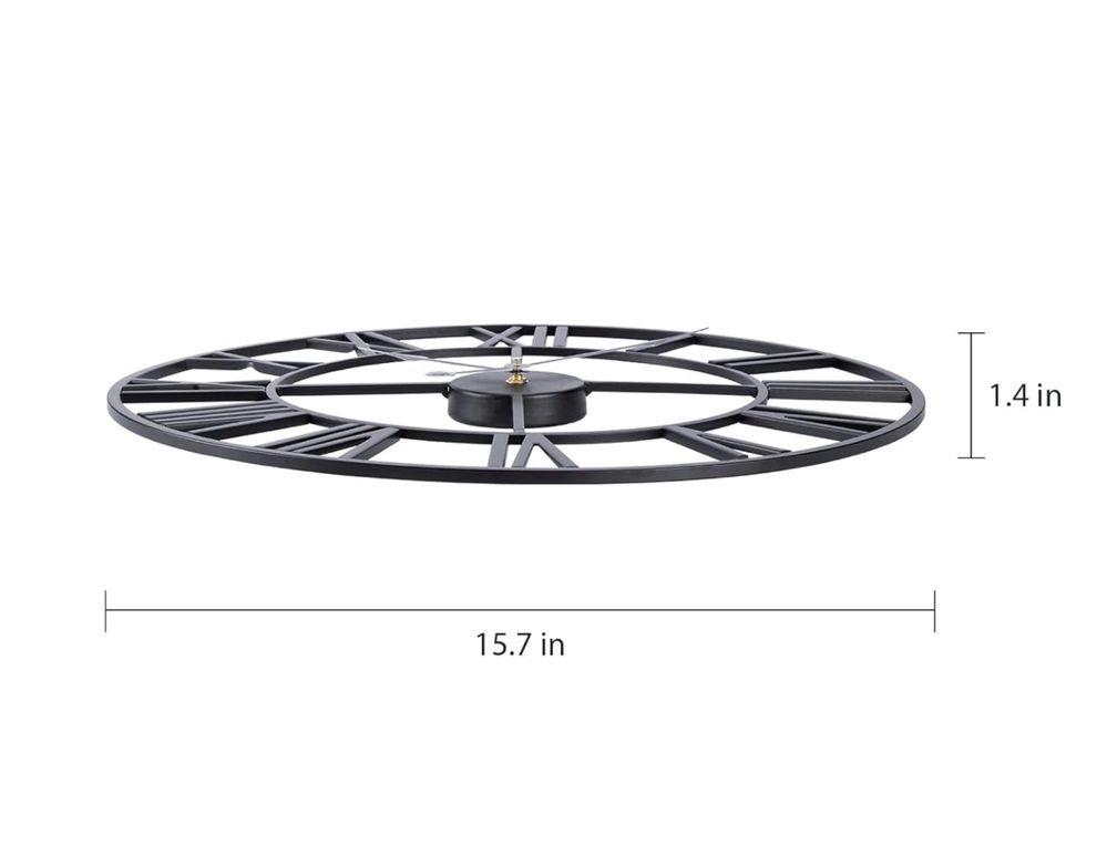 Nowy ACCSHINE duży zegar ścienny 60 cm, nietykający, salon, sypialnia