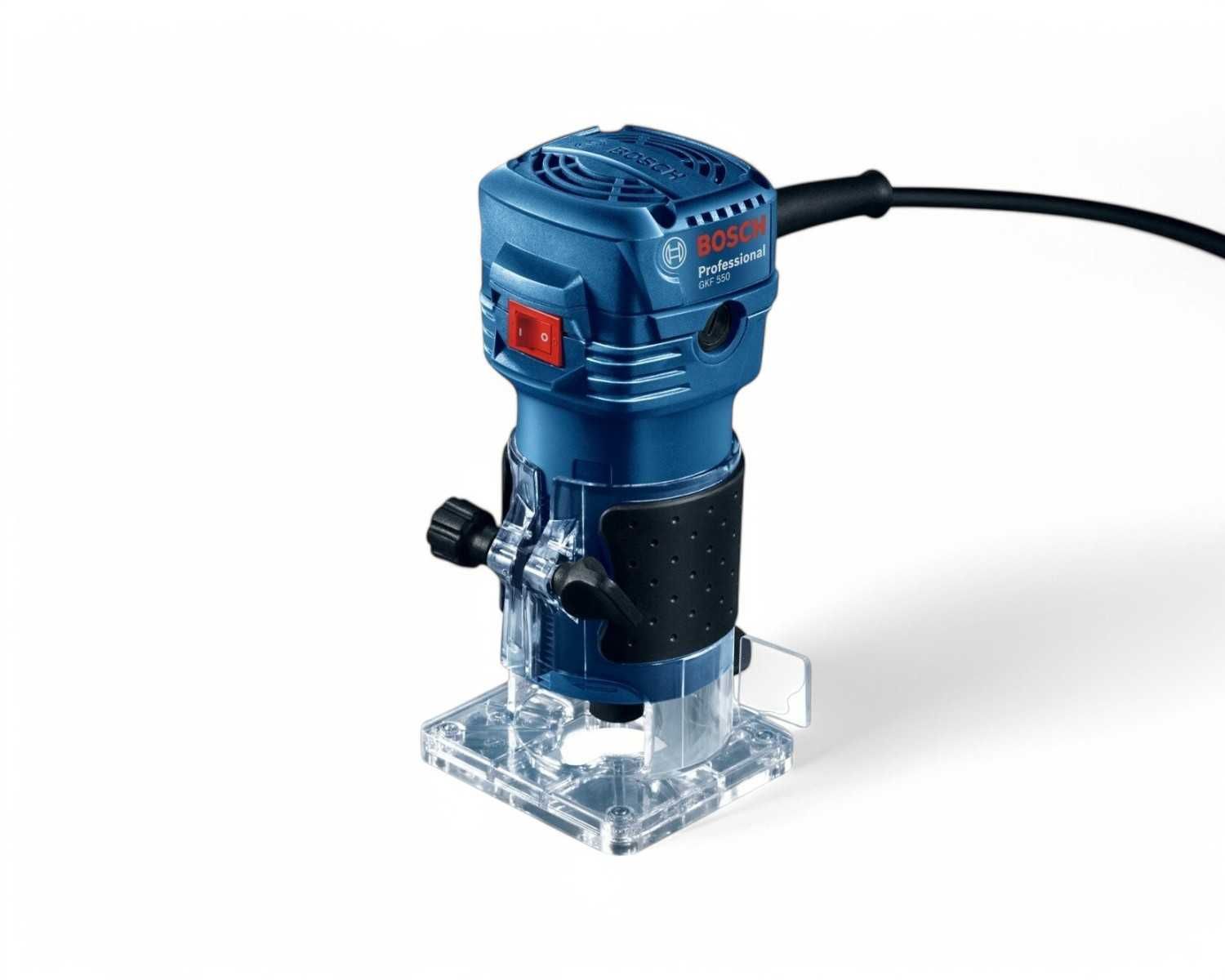 PRECYZYJNA Frezarka Bosch 550W 6mm Zacisk 1.4kg Prowadnica RÓWNOLEGŁA