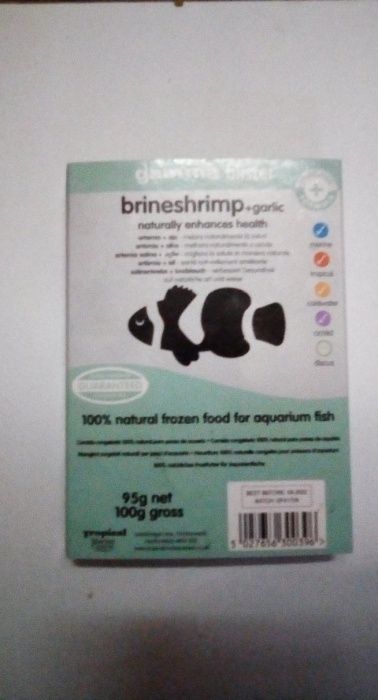 Alimento Congelado para Peixes