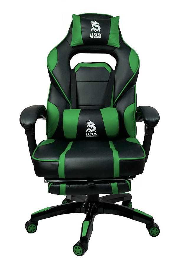 Fotel Gamingowy obrotowy do PS4 DEUS LARGE Green