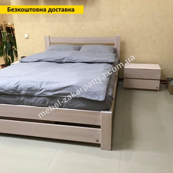 Двуспальная кровать. Ліжко з натурального дерева. Кровать 140,160,180.