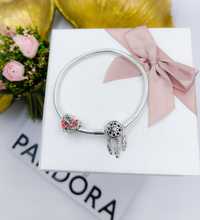 Bransoletka łapacz snów Pandora charms s925 serduszko