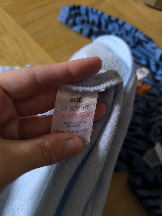 Pajace na suwak polarowe 3-6 miesięcy