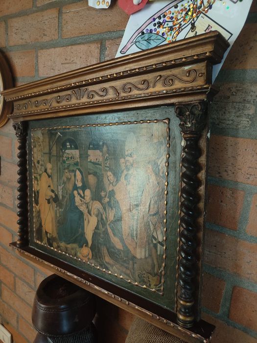 Quadro religioso antigo.
Quadro lindíssimo com desenhos religiosos...c