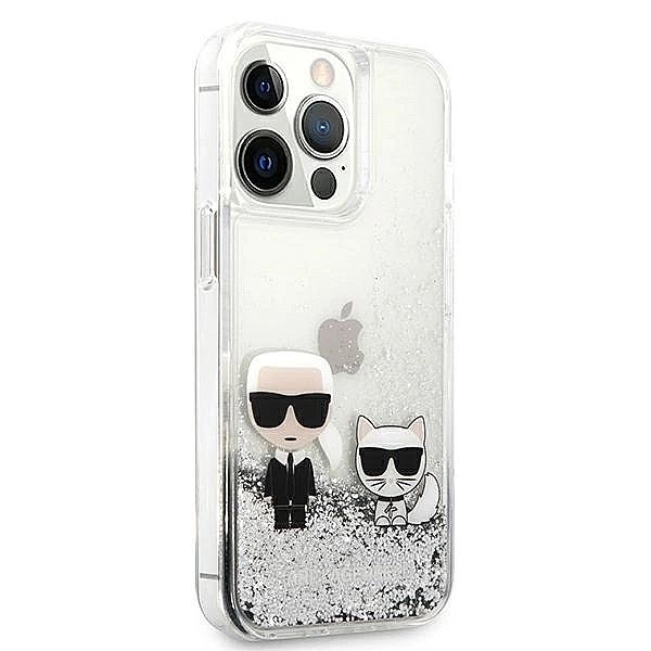 Etui Karl Lagerfeld Liquid Glitter Karl&Choupette na iPhone 13 Pro / 1