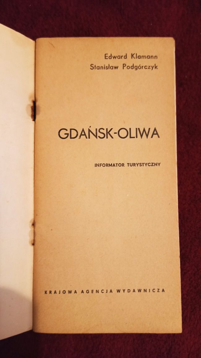 Gdańsk Oliwa informator turystyczny i mapa turystyczna Gdańska