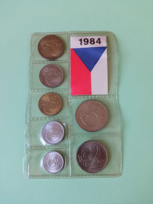 Monety Czechosłowacja 1984 oryginalnie zapakowane