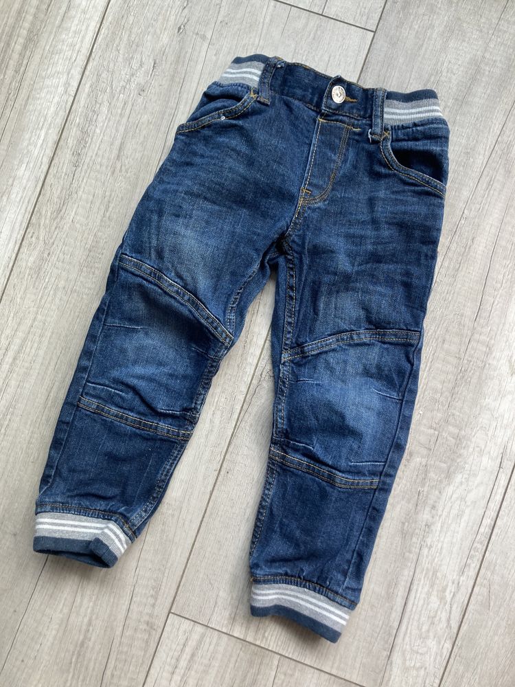 Spodnie 104 chłopięce jeans H&M denim