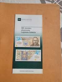 Folder do banknotu 100 rocznica legionów Polskich