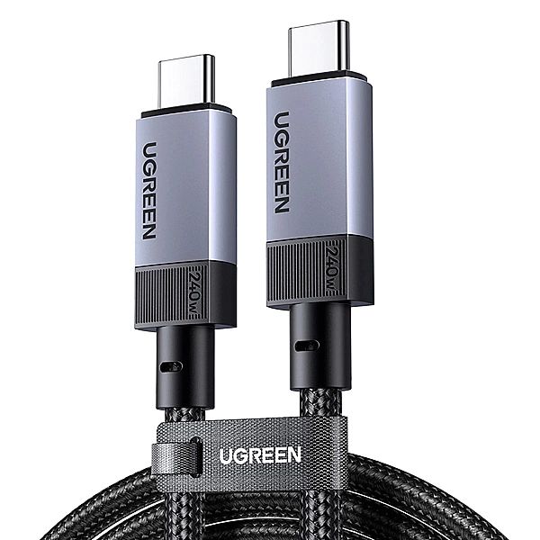 Kabel Ugreen USB4/40Gbps USB-C do USB-C 240W 8K 60Hz 1m - czarny