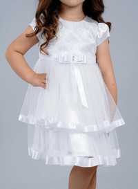 Плаття дитяче святкове білосніжне  розмір 104