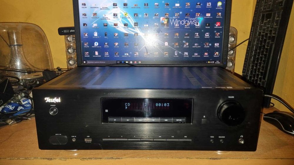 Amplituner stereo Teufel KB 62CR CD MP3 USB Optical BT Bluetooth Phono