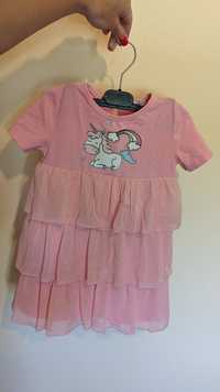 Платье с единорогом єдинорігом дитяча сукня mevis 98 104