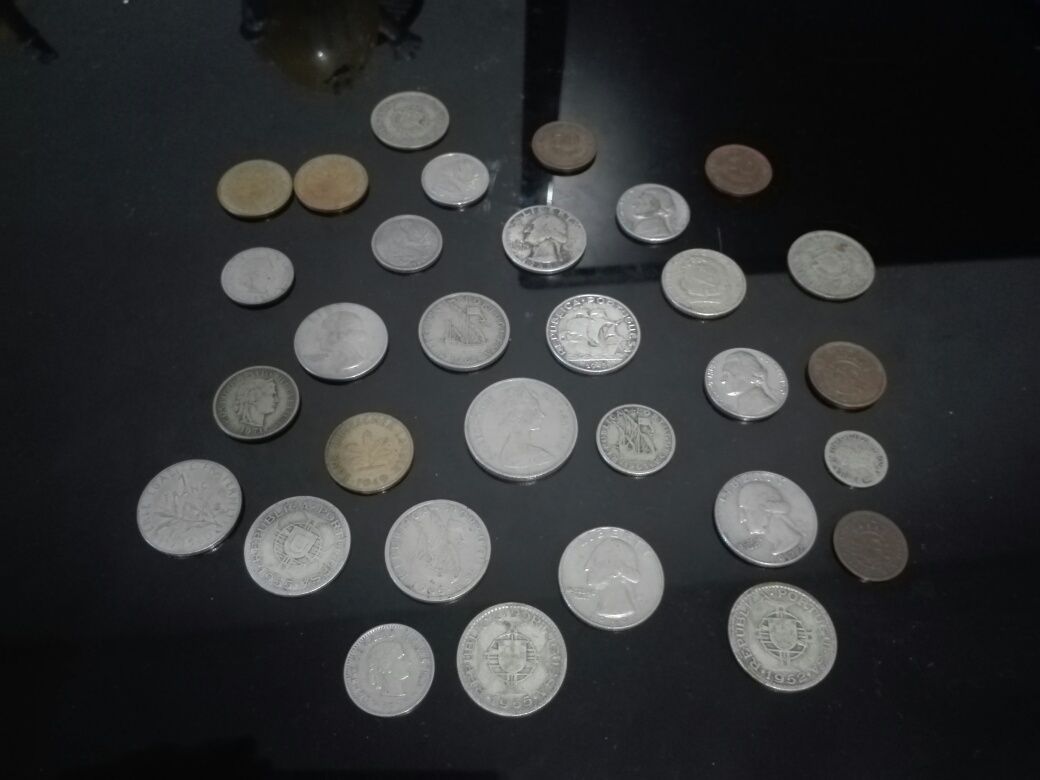 Moedas antigas de coleção