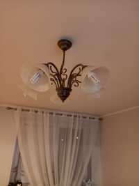 żyrandol/ lampa wisząca na 5 żarówek