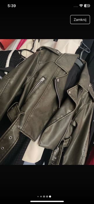 Zara kurtka z paskiem