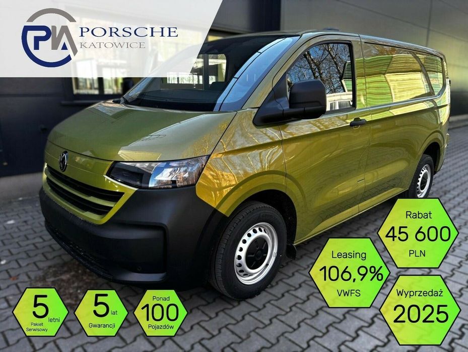 Volkswagen Transporter 2.0 TDI 150 KM 6-bm L1  T7 Hak 2025 PLAC ponad 100 aut Oferta Specjalna