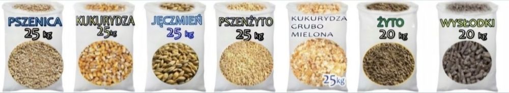 Pszenica jeczmien owies kukurydza cięta mielona gnieciona zboża Hurt-D