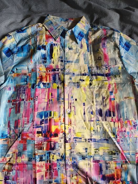 Camisas de verão, largas, de polyester