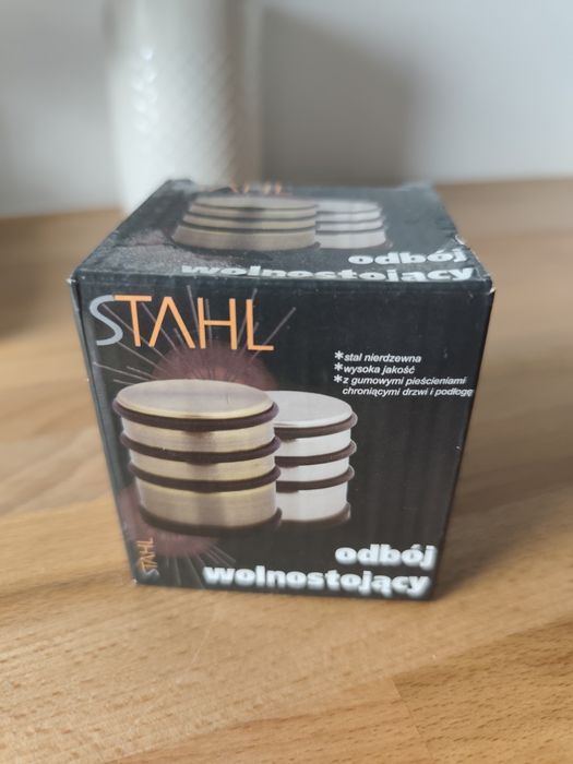 Wolnostojący odbojnik do drzwi Stahl 2 szt.