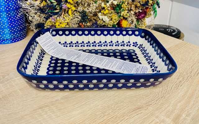 Ceramika Bolesławiec. Zapiekanka 25 cm 166A (14151)