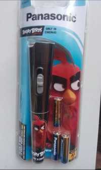 Фонарь Panasonic Angry Birds Черный. Подарок ребёнку.