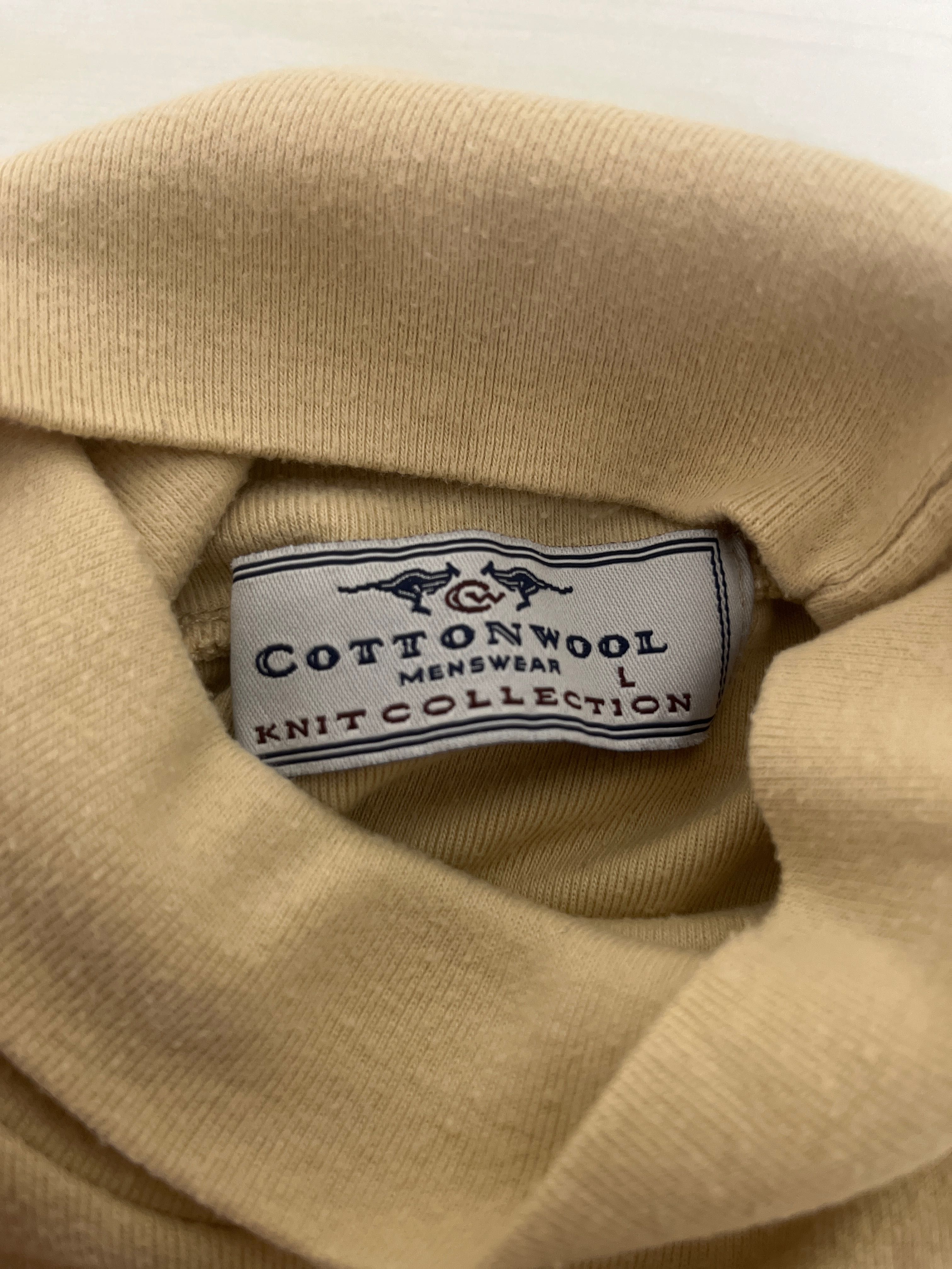 T-shirt Gola Alta Bege Cottonwool Knit Collection – Tamanho L