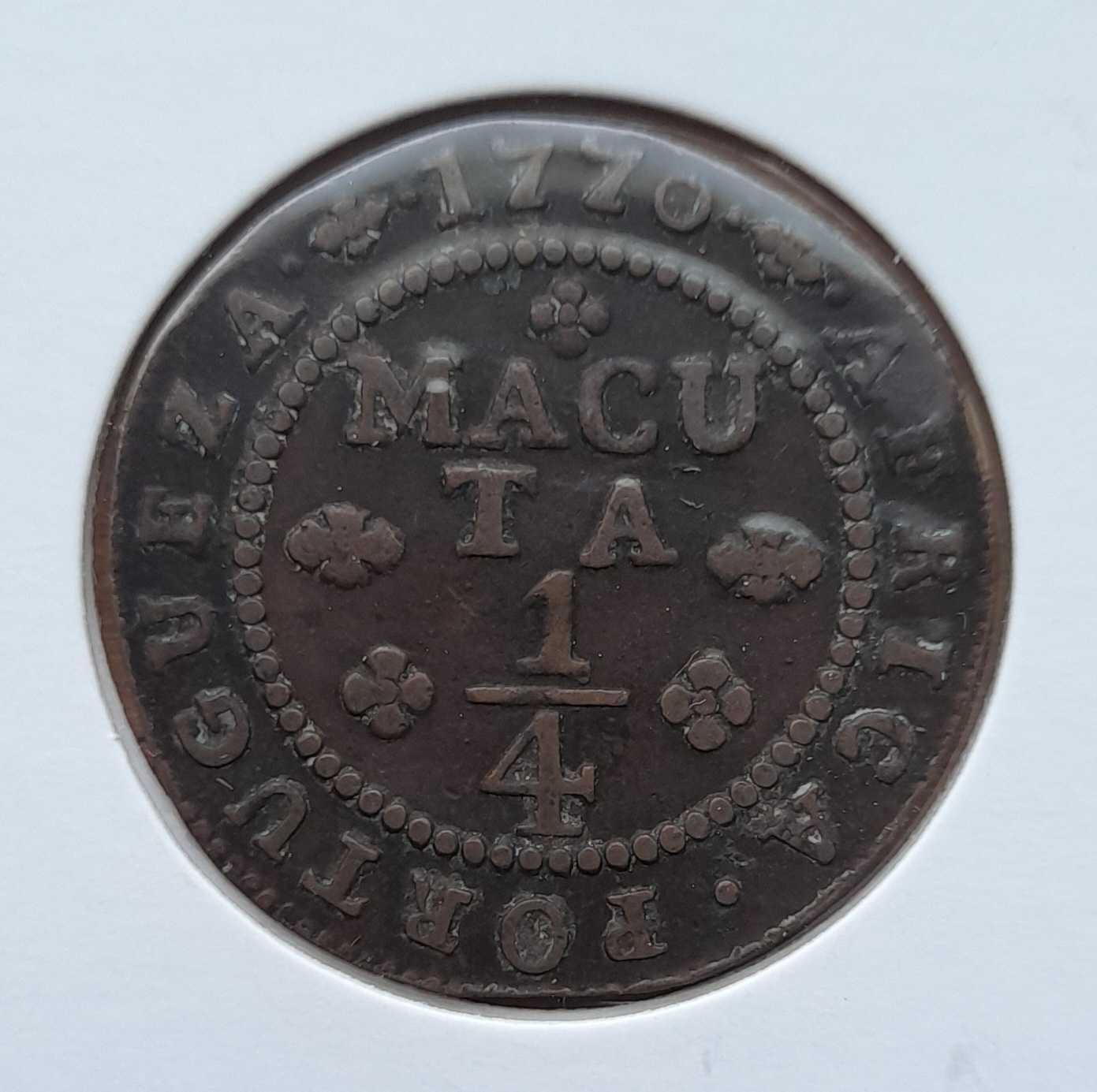 1/4 Macuta - D. José I 1770 - Guiné