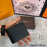 Мужской кожаный складной кошелек BottegaVeneta